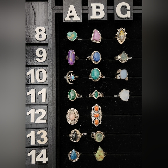 NEW Size 6.5 Genuine Sterling Silver Rings - Picture 2 of 10